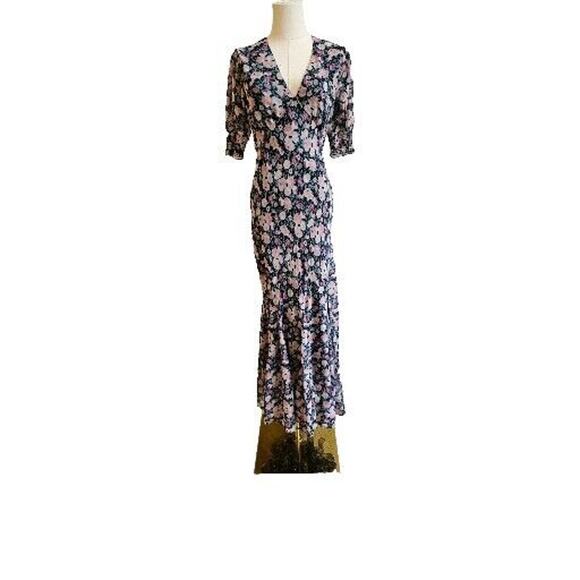 Saylor Alana Georgette‎ Floral Maxi Dress Women’s Flowy Nordstrom SMALL - Picture 2 of 10
